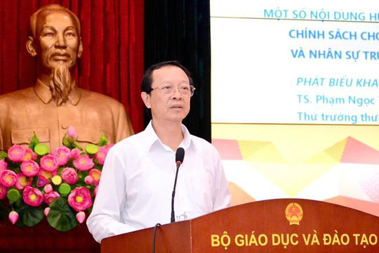 Nghiên cứu, ban hành 3 nghị định và 10 thông tư để hướng dẫn thi hành Luật Nhà giáo