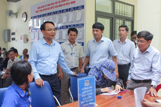 Phó Bí thư Tỉnh ủy Lâm Đồng Đặng Hồng Sỹ làm việc tại xã Bắc Bình và Hồng Sơn
