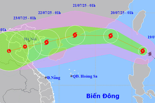 Tin bão Wipha mới nhất: Hôm nay Biển Đông đón bão số 3, sẽ đi vào vịnh Bắc Bộ