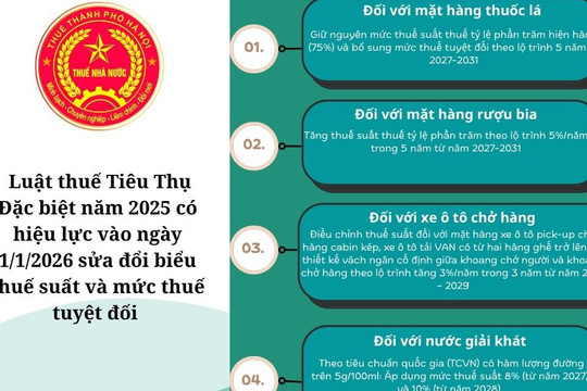 Biểu Thuế tiêu thụ đặc biệt theo Luật số 66/2025/QH155 áp dụng từ 01/01/2026