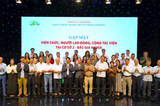 Ban Biên tập Báo và PTTH Lâm Đồng làm việc với cơ sở 2 tại phường Bắc Gia Nghĩa