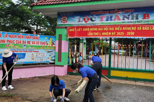 Xã Bảo Lâm 3 tôn tạo cảnh quan chào mừng Đại hội Đảng các cấp