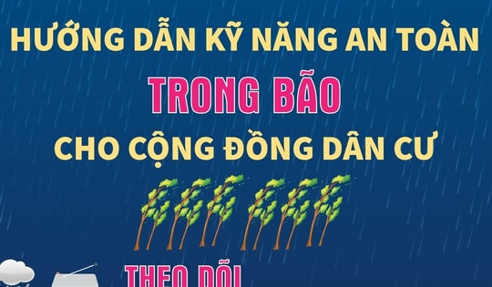 Hướng dẫn kỹ năng an toàn TRONG BÃO cho cộng đồng dân cư