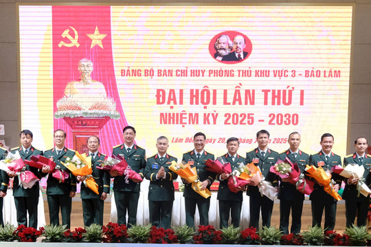 Đại hội lần thứ I Đảng bộ Ban chỉ huy Phòng thủ khu vực 3 - Bảo Lâm