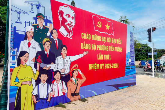 Phường Tiến Thành: Người dân gửi niềm tin vào Đại hội Đảng bộ lần thứ I