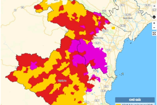 Bão số 3 Wipha: Thanh Hóa, Nghệ An hứng mưa lớn nhất, nguy cơ lũ quét và sạt lở