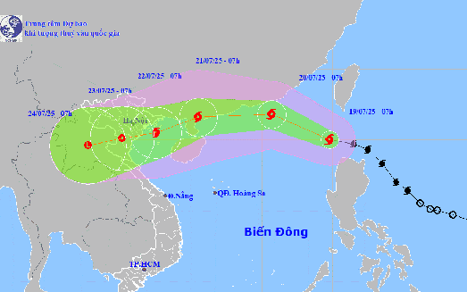 Bão số 3 (bão WIPHA) rất mạnh, di chuyển nhanh phạm vi, cường độ ảnh hưởng rất rộng và nguy hiểm
