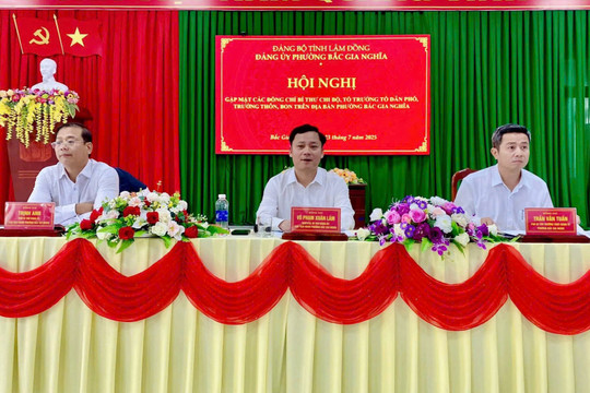 Phường Bắc Gia Nghĩa gặp mặt đội ngũ cán bộ cấp cơ sở