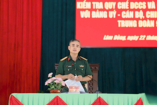 Bộ CHQS tỉnh Lâm Đồng: Thăm, kiểm tra tại khu vực phòng thủ 2 - Đông Gia Nghĩa và các đơn vị biên phòng