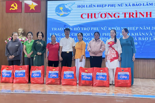 Phụ nữ xã Bảo Lâm 2 sôi nổi các hoạt động thiết thực chào mừng Đại hội