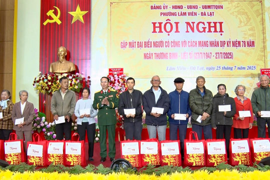 Phường Lâm Viên - Đà Lạt gặp mặt, tri ân người có công với cách mạng