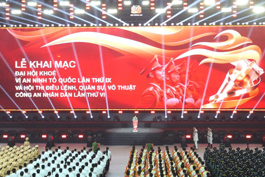 Ấn tượng Lễ khai mạc Đại hội khỏe “Vì an ninh Tổ quốc”