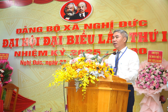 Xây dựng xã Nghị Đức phát triển toàn diện, lấy hạnh phúc và ấm no của Nhân dân là mục tiêu phấn đấu