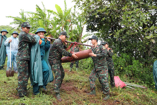 Lâm Đồng hủy nổ thành công quả bom nặng 113 kg