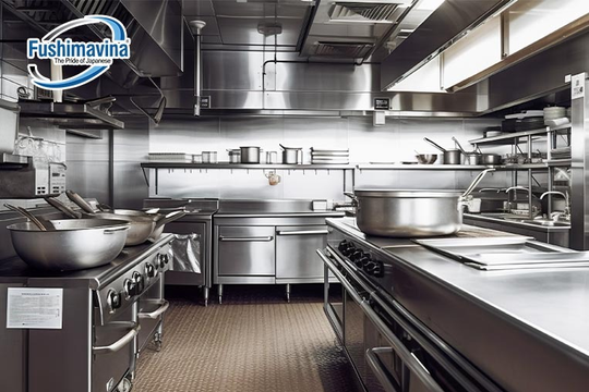 Tăng hiệu suất nhà bếp với thiết bị inox công nghiệp từ Fushimavina.com