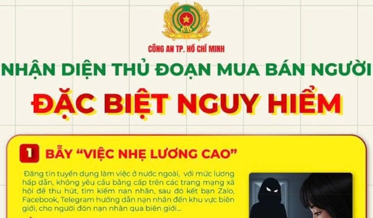 Cảnh báo về thủ đoạn tội phạm mua bán người