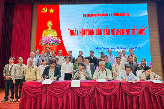 Đơn Dương: Nâng cao thế trận an ninh Nhân dân