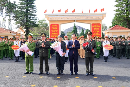 Công an Lâm Đồng ra quân tấn công, trấn áp tội phạm đảm bảo an ninh trật tự