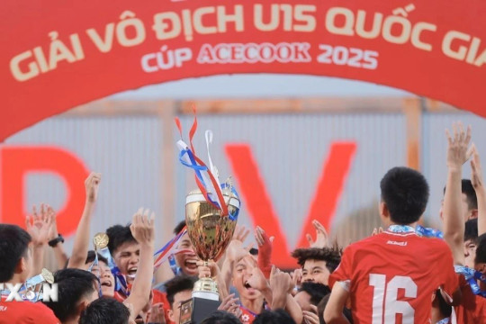 PVF bảo vệ thành công chức vô địch Giải bóng đá U15 quốc gia - Cúp Acecook 2025