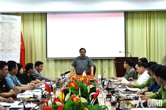 Thủ tướng Phạm Minh Chính làm việc với tỉnh Điện Biên về công tác ứng phó, khắc phục hậu quả thiên tai