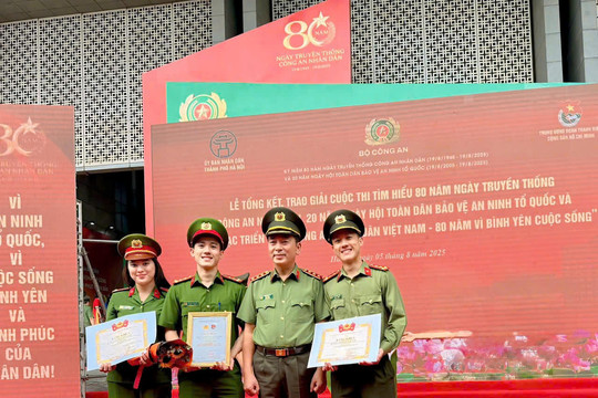 Công an Lâm Đồng đạt giải Khuyến khích Cuộc thi tìm hiểu 80 năm Ngày truyền thống Công an Nhân dân