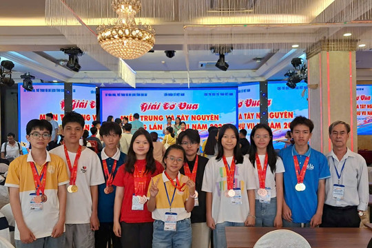 Cờ vua Lâm Đồng giành 17 huy chương tại Giải Cờ vua miền Trung và Tây Nguyên 2025