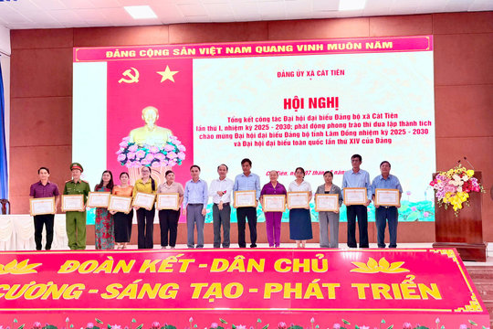 Xã Cát Tiên: Đoàn kết, quyết tâm thi đua thực hiện thắng lợi Nghị quyết Đại hội đại biểu Đảng bộ xã lần thứ I