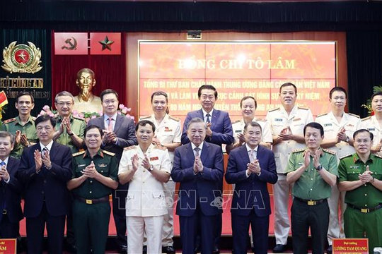Tổng Bí thư Tô Lâm thăm, làm việc với Cục Cảnh sát hình sự