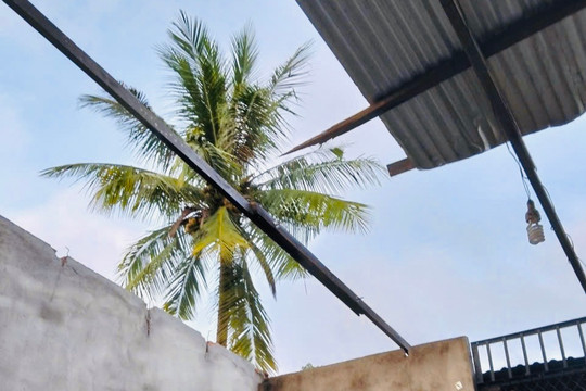 Lâm Đồng: 34 căn nhà bị tốc mái do mưa đá kết hợp lốc xoáy, ước thiệt hại trên 1 tỷ đồng
