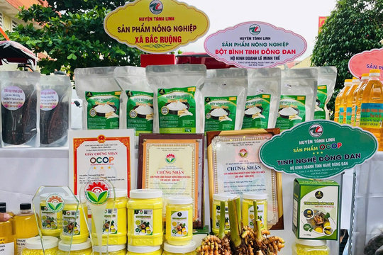 Bột bình tinh Đông Đan gắn sản phẩm OCOP