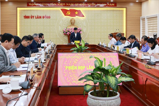 Phiên họp thứ Nhất của Ban Chỉ đạo Phòng, chống tham nhũng, lãng phí, tiêu cực tỉnh Lâm Đồng