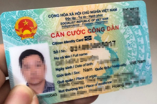 Ba bước đổi thẻ Căn cước trên VNeID theo đơn vị hành chính mới