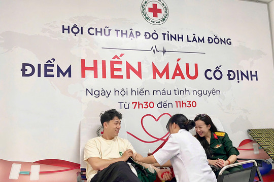 Bệnh viện Đa khoa tỉnh Lâm Đồng tiếp nhận 146 đơn vị máu