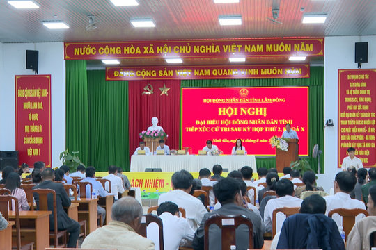 Tổ đại biểu HĐND tỉnh tiếp xúc cử tri tại các xã Ninh Gia, Tà Hine, Tà Năng