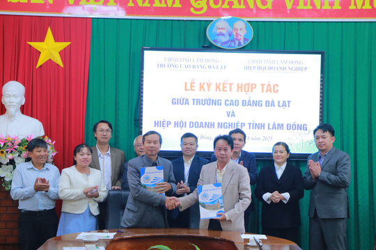 Trường Cao đẳng Đà Lạt hợp tác đào tạo nguồn nhân lực với Hiệp hội doanh nghiệp tỉnh Lâm Đồng