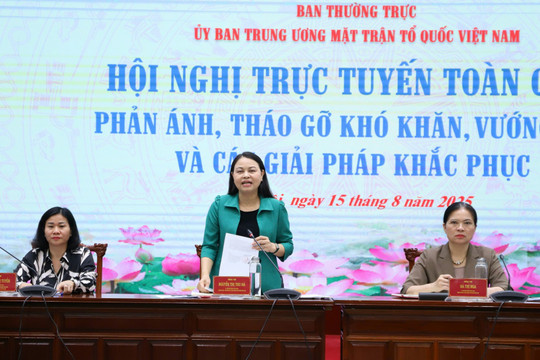 Tháo gỡ khó khăn, vướng mắc của Mặt trận Tổ quốc và các tổ chức chính trị - xã hội sau sắp xếp