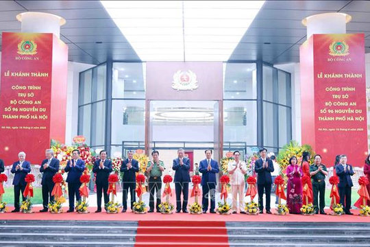 Tổng Bí thư Tô Lâm dự Lễ khánh thành Trụ sở Bộ Công an