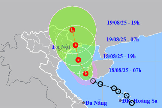 Áp thấp nhiệt đới hướng vào Quảng Ninh-Lạng Sơn, hai miền Bắc và Trung mưa lớn