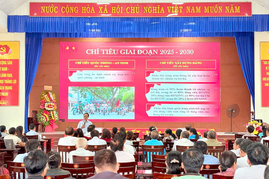 Đảng bộ xã Cát Tiên quán triệt và phát động Cuộc thi tìm hiểu Nghị quyết Đại hội nhiệm kỳ 2025 - 2030