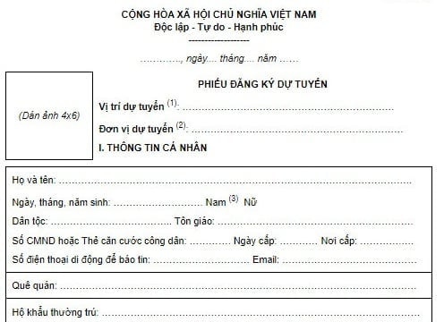 Hướng dẫn đăng ký dự tuyển viên chức tại Hà Nội mới nhất