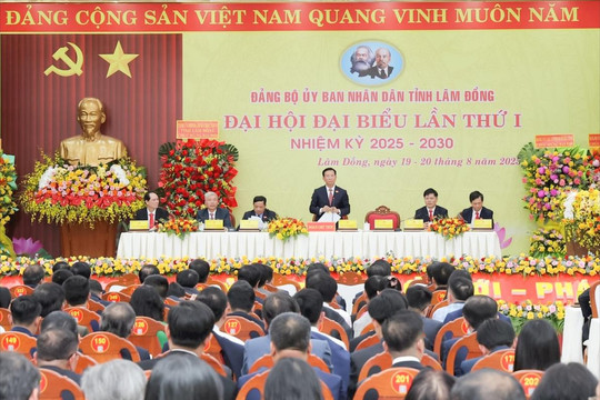 300 đại biểu dự Đại hội đại biểu Đảng bộ UBND tỉnh Lâm Đồng lần thứ I, nhiệm kỳ 2025-2030