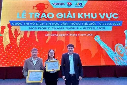 Lâm Đồng đoạt giải Ba quốc gia Cuộc thi Vô địch Tin học Văn phòng thế giới – Viettel 2025