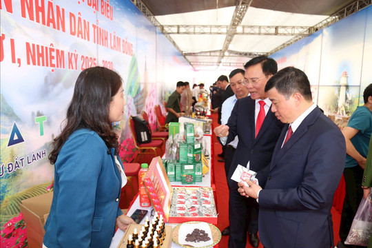 38 doanh nghiệp trưng bày, giới thiệu sản phẩm OCOP tại Đại hội Đảng bộ UBND tỉnh Lâm Đồng lần thứ I
