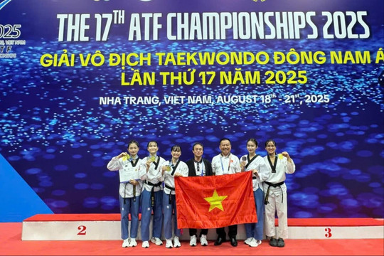 Lâm Đồng giành 12 huy chương tại Giải Taekwondo vô địch và trẻ Đông Nam Á lần thứ 17