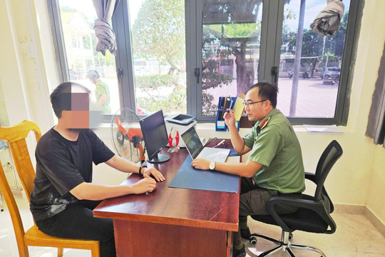 Công an Lâm Đồng làm việc với trường hợp đăng tải thông tin sai sự thật