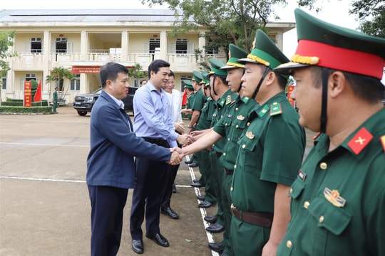 Bí thư Tỉnh ủy Lâm Đồng thăm và làm việc với các địa phương và lực lượng vũ trang