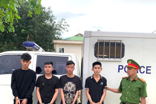 Công an Lâm Đồng bắt thêm 4 đối tượng gây rối trật tự công cộng ở xã Hoài Đức