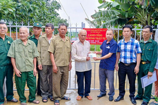 Cựu chiến binh góp phần bảo vệ an ninh trật tự