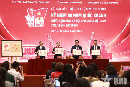 Phát hành đặc biệt bộ tem bưu chính kỷ niệm 80 năm thành lập nước