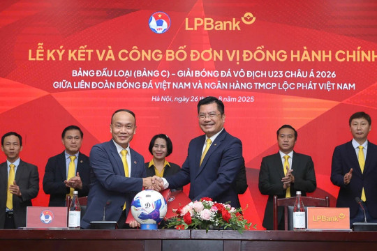 LPBank đồng hành cùng Đội tuyển Việt Nam tại Vòng loại Giải U23 châu Á 2026